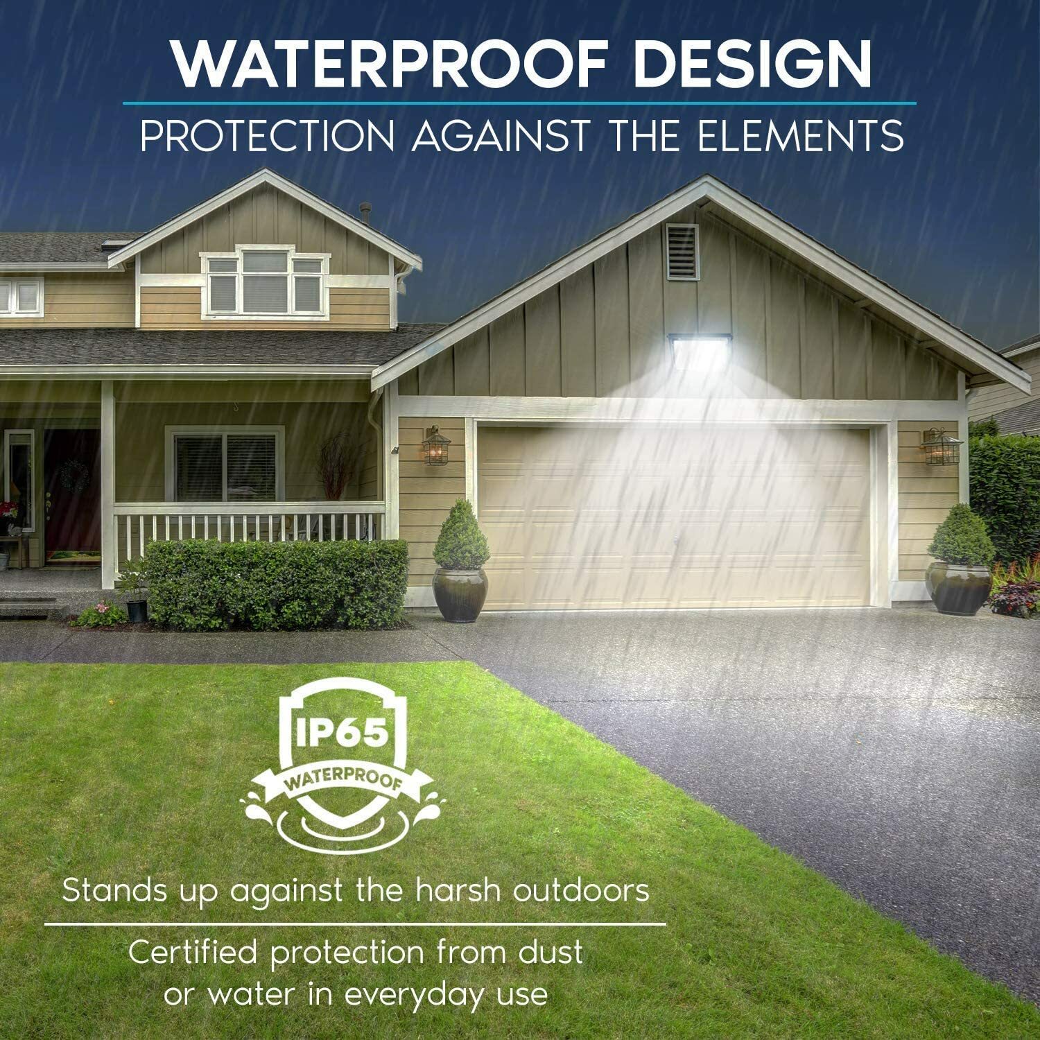 DLC ETL 120W LED Wall Light 5000K Dust to Dawn Commercial LED Wallpack Lighting