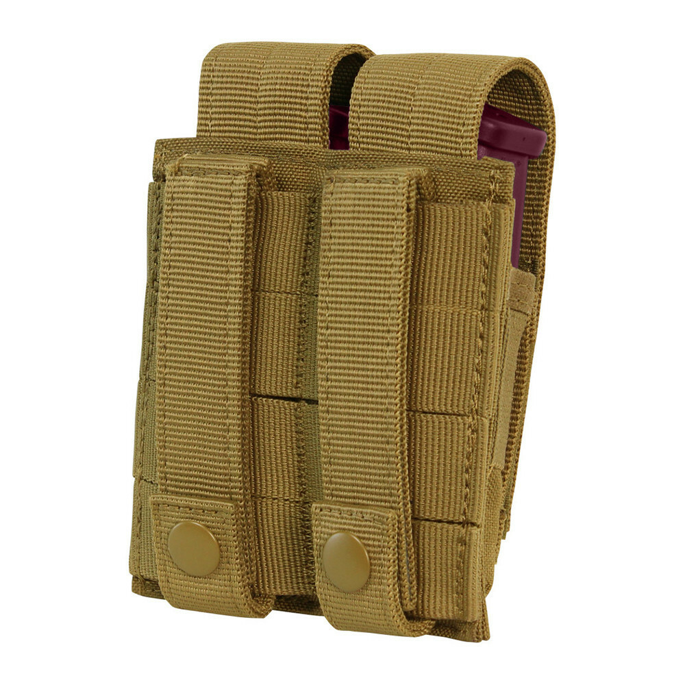 Hook and Loop Tactical Double Stack Multi-Purpose Modular Mag Pouch - COYOTE