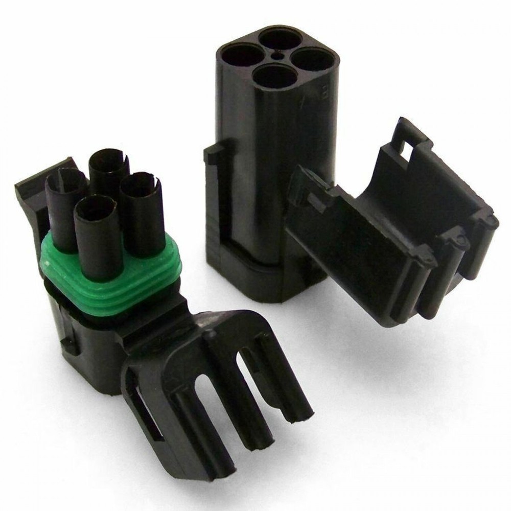 WeatherProof 4 Wire Square Connector Kit