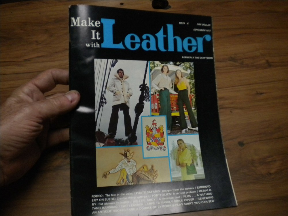MAKE IT WITH LEATHER ~ Leathercrafting Magazine ~ September 1973