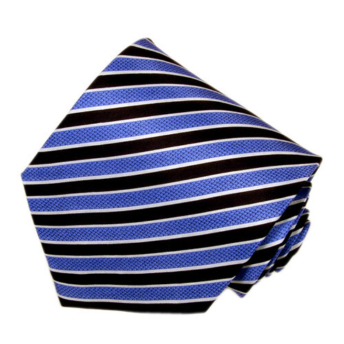 Men's Hot Pink Solid Color Zigzag Tie