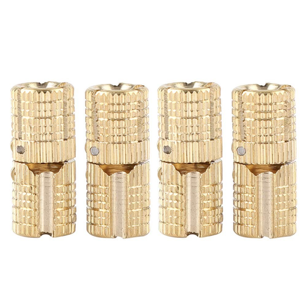 4Pcs/Pack 8mm Barrel Hinge, Box Hinges,Hidden Brass Barrel Hinges Concealed B...