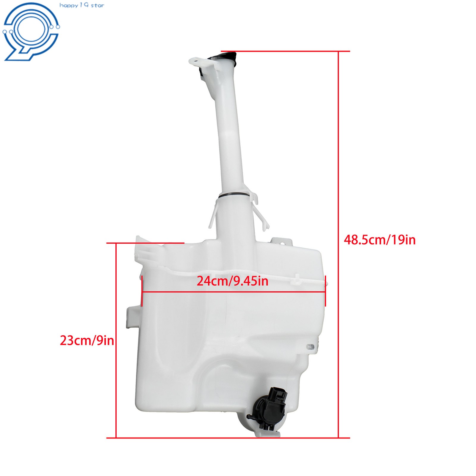 For Toyota Corolla 2014-2019 Windshield Washer Reservoir Tank Cap & Pump