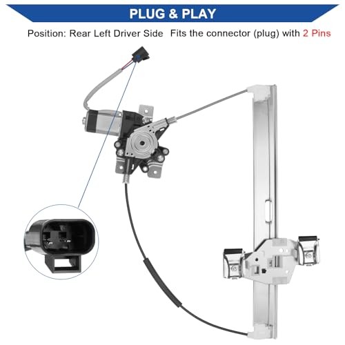 Power Window Regulator with Motor Compatible with Hummer Rear Left Driver Side