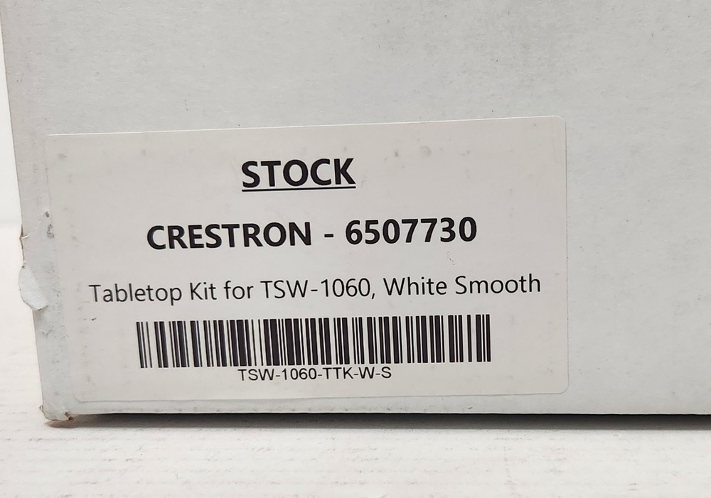 creston 6507730 table kit for tsw-1060 white smooth