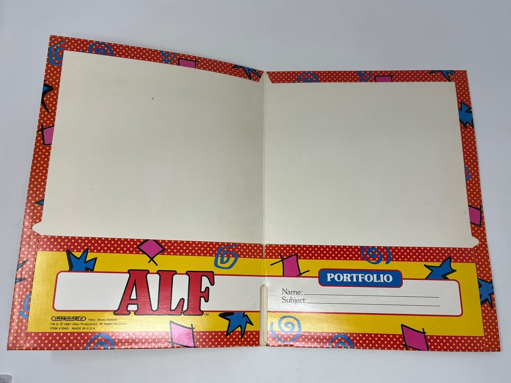 Vintage Alf Folder lot 1987