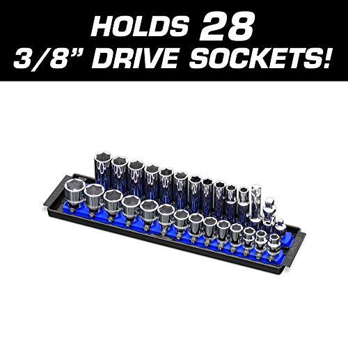 Ernst 8496 2 Rail Twist Lock Socket Boss 13", Blue - 3/8"