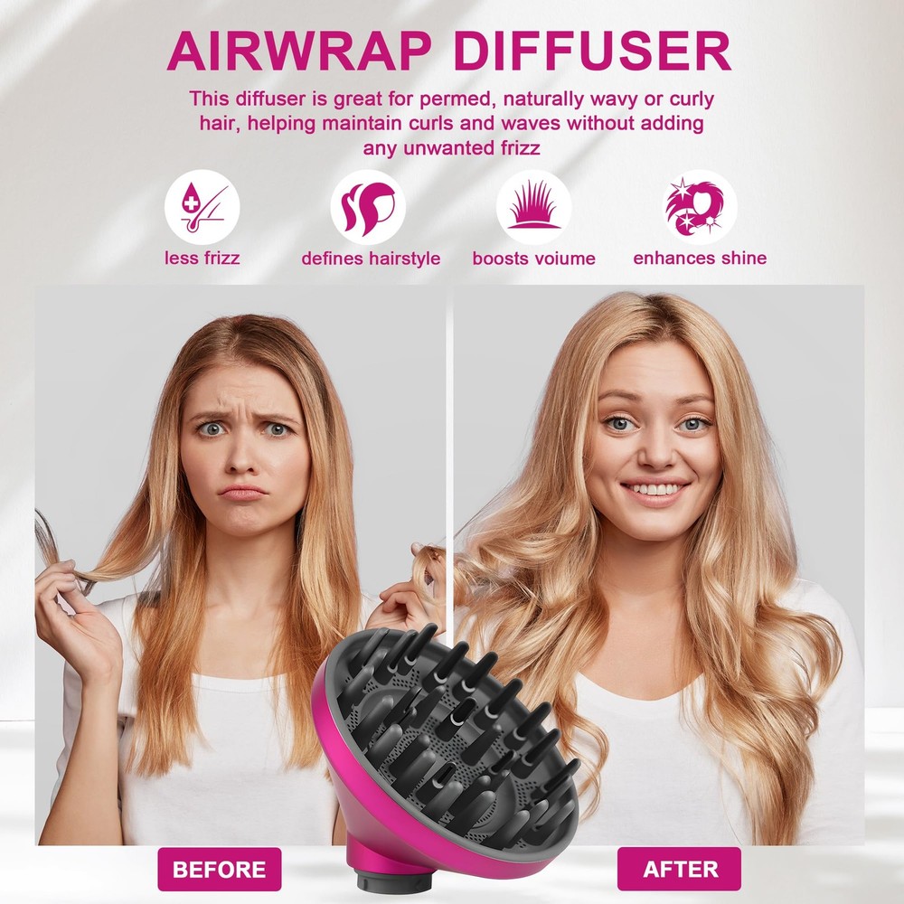 WAJIAYON Upgraded Diffuser Attachment for Dyson Airwrap HS05 HS03 HS01, Converti
