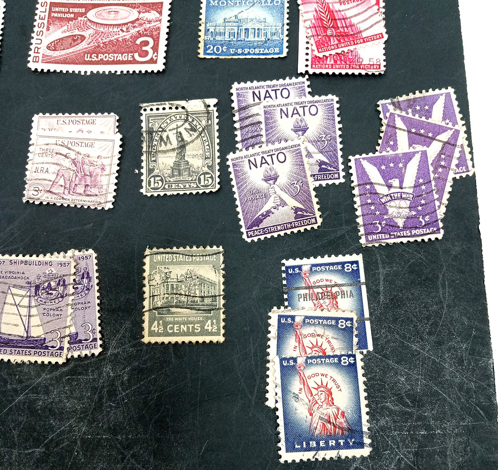 Lot of US State Stamps with Various Institutions and Events