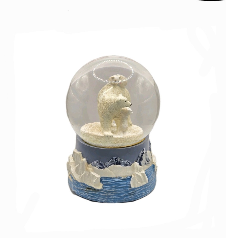 Polar Bear Holiday Snow Globe
