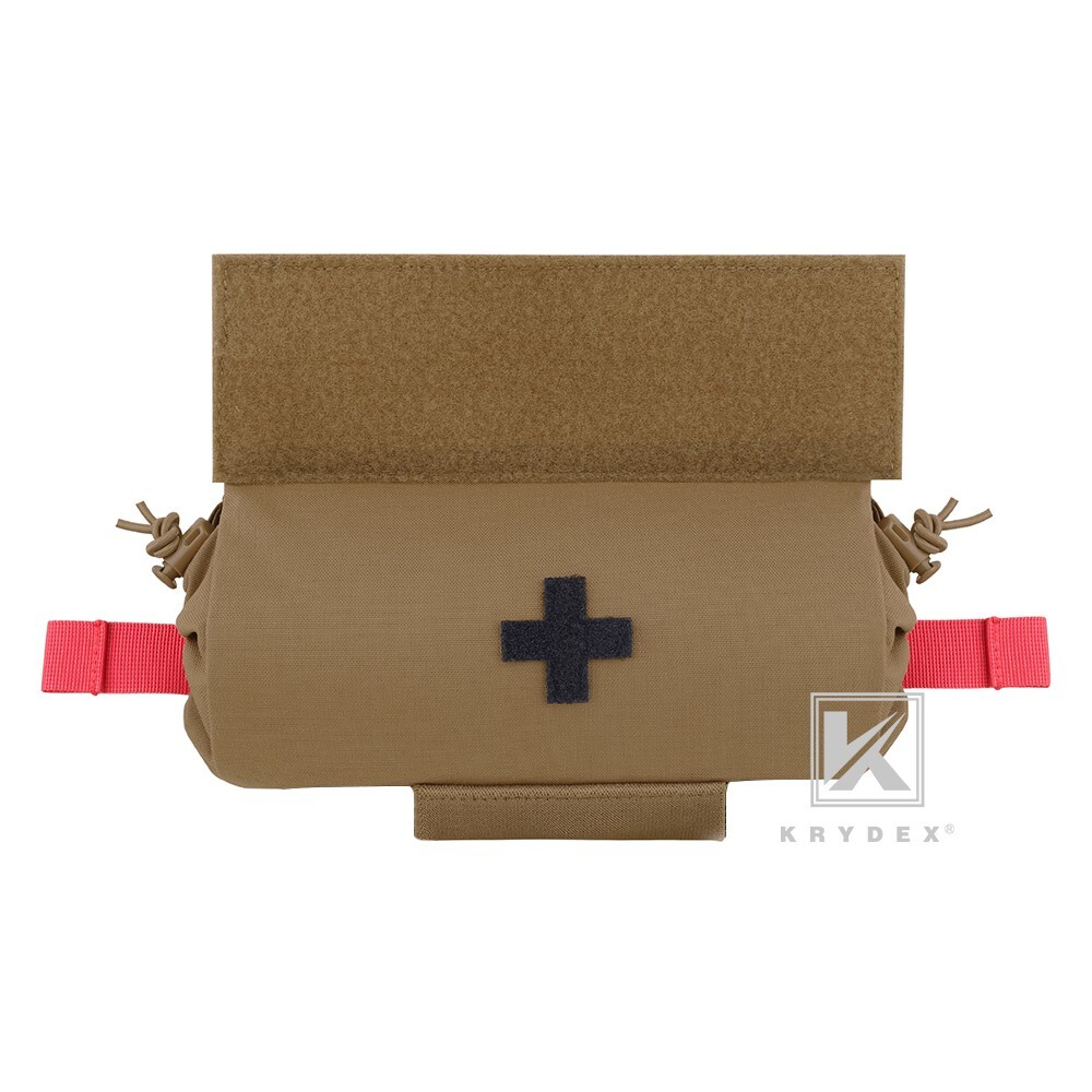 KRYDEX Roll Up IFAK Drop Pouch Med EMT First Aid Pack fo Plate carrier Chest Rig