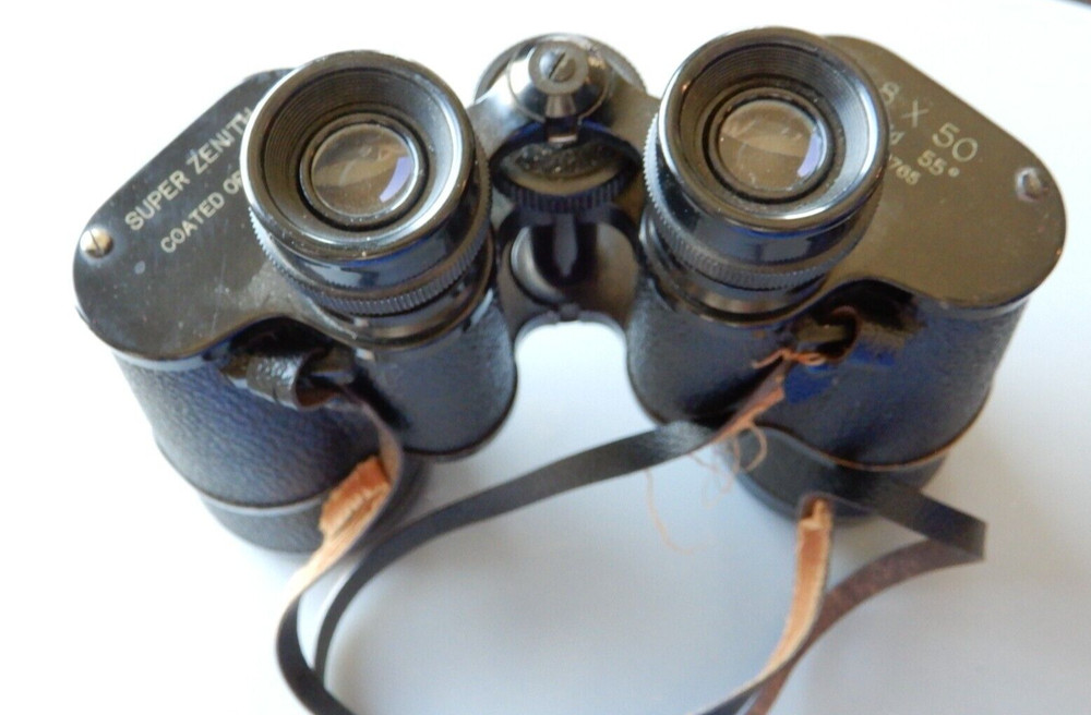Super Zenith 8 x 50 Binoculars in leather case
