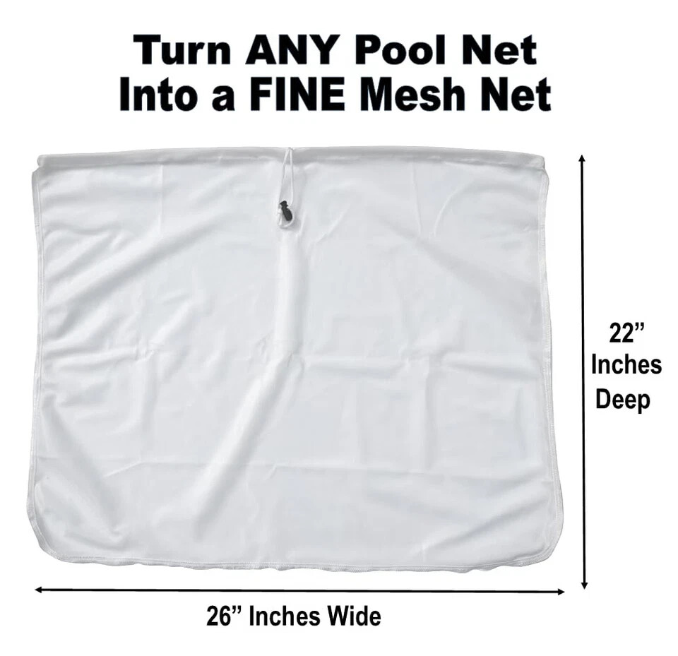 Fine Mesh Pool Skimmer Insert Collects Sand Pollen Tree Dust Tiny Bugs
