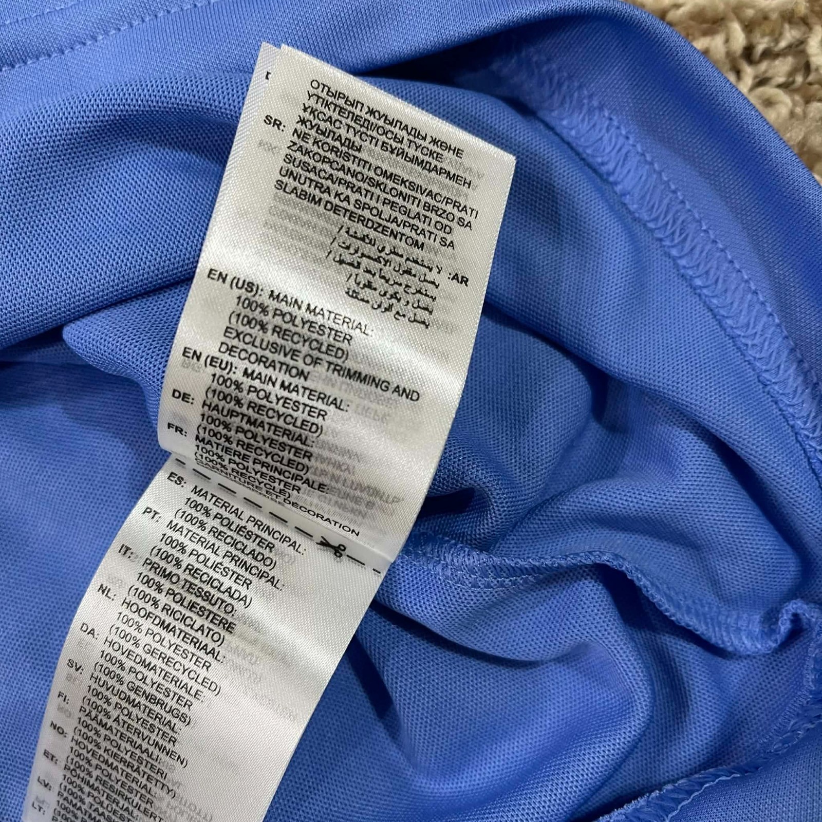 Adidas Men's Golf Performance Soft Polo Shirt Blue, Size Large (New)