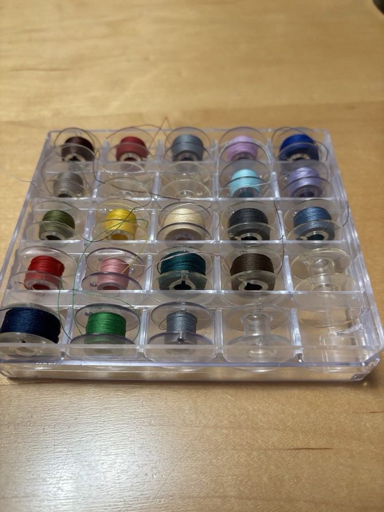 Janome Standard Bobbins 24 With Dritz Case