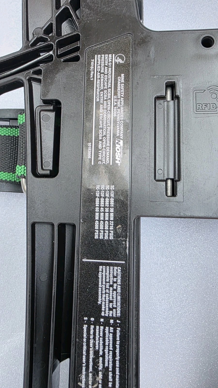 MSA G1 SCBA SET WITH HARNESS WITH FULL FACE MASK FOR MSA MAKE USA