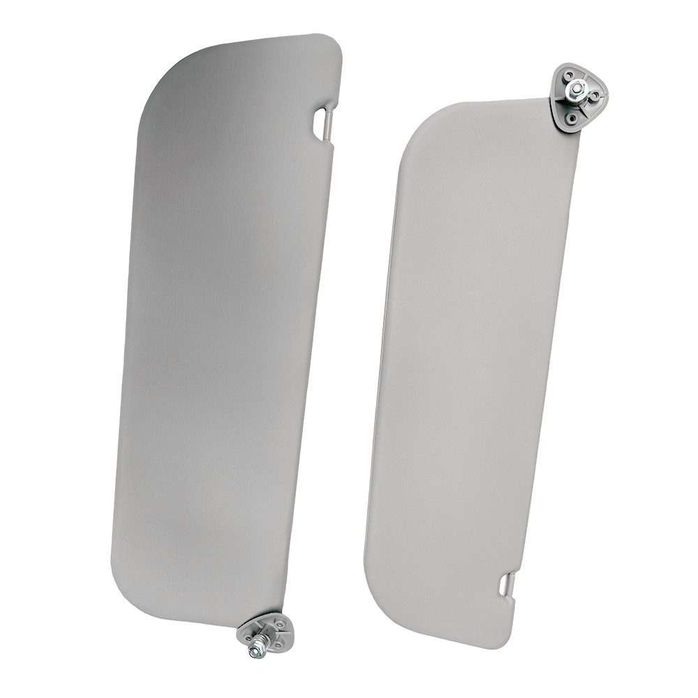 For 2009-14 Ford E150 E250 E350 Driver & Passenger Gray Sun Visor 9C2Z1504105AA