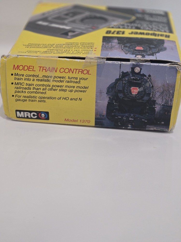 MRC Railpower 1370 Model Train Powerpack 18V output W/Box
