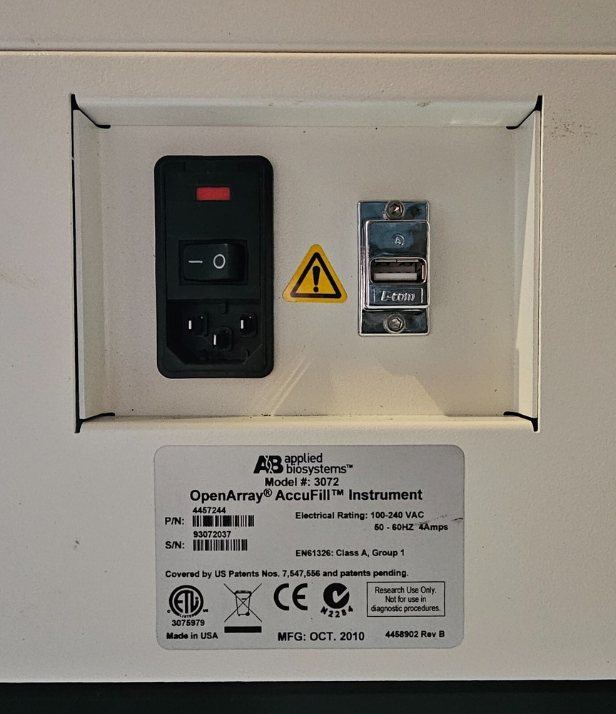 Applied Biosystems 3072 OpenArray AccuFill Liquid Handling System AB