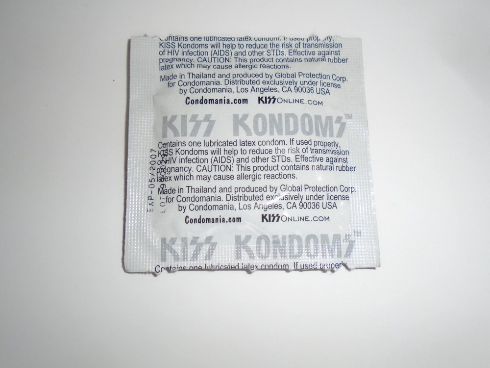 KISS GENE SIMMONS SEALED SINGLE CONDOM PACKAGE - THE DEMON