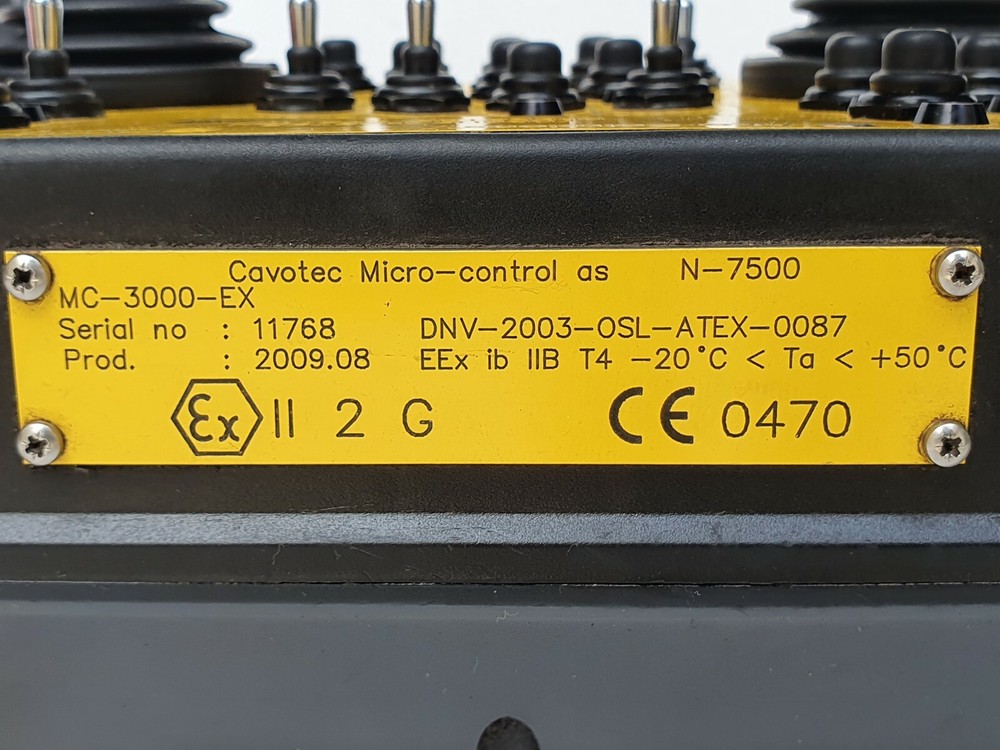 CAVOTEC MC-3000 EX Remote Aker Solutions Torque Master Operation Station