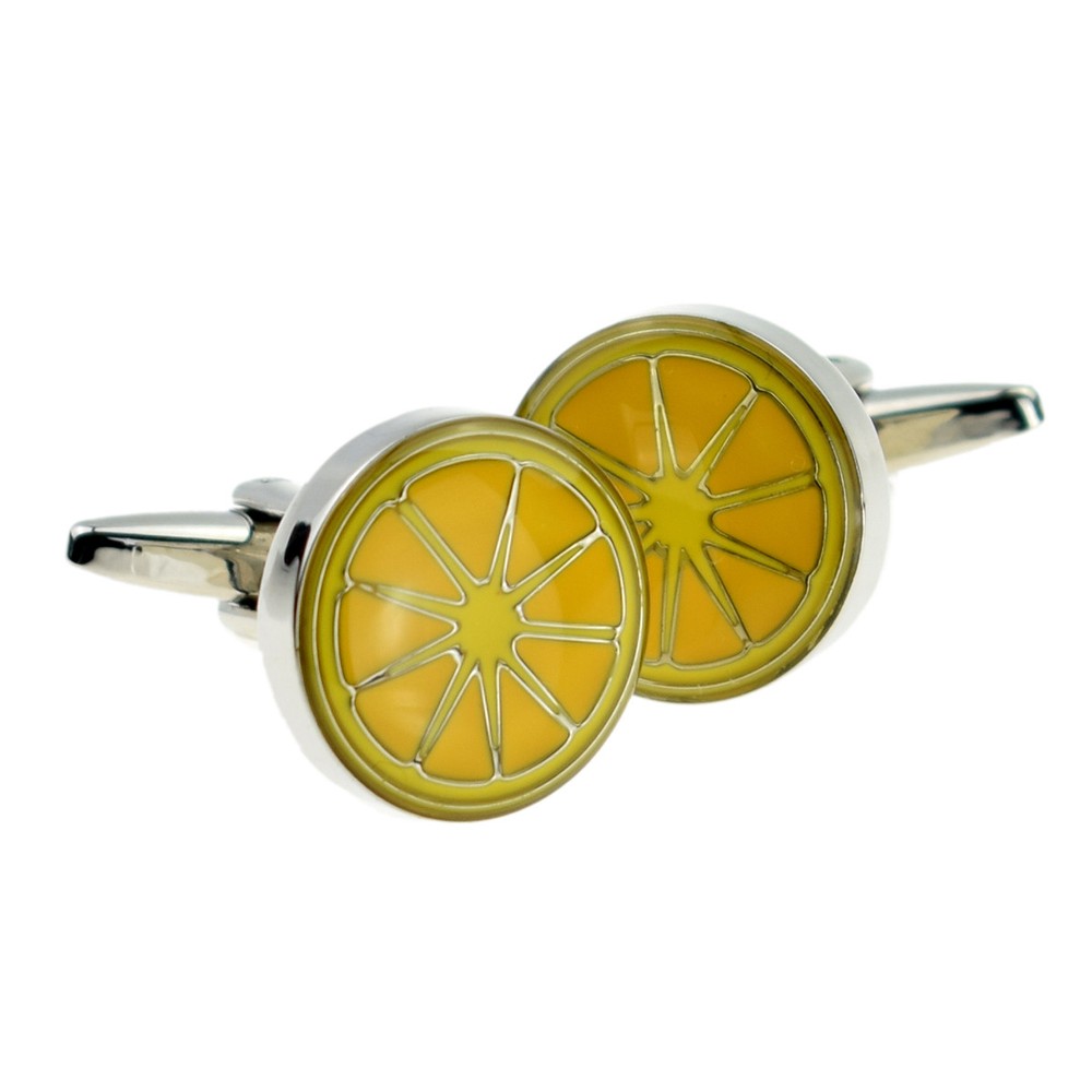 Orange Segment Cufflinks X2AJ063