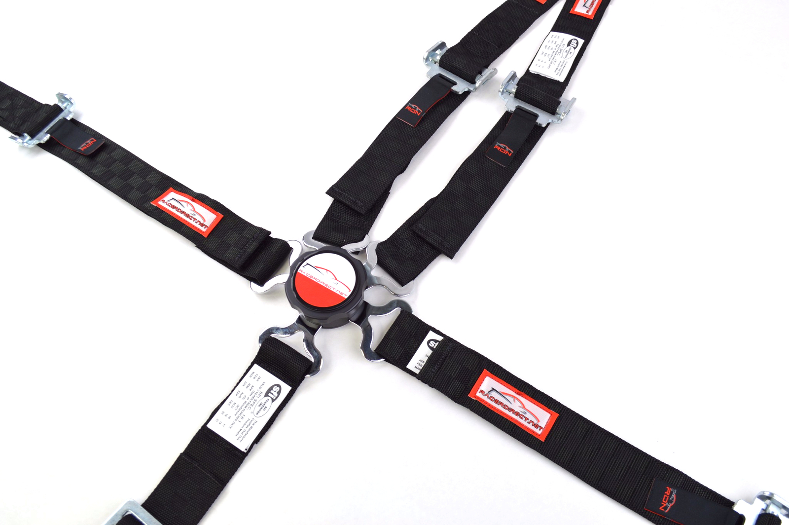 QUARTER MIDGET RACE HARNESS CAM LOCK 2" SFI 16.1 PULL UP BLACK CHECKERBOARD