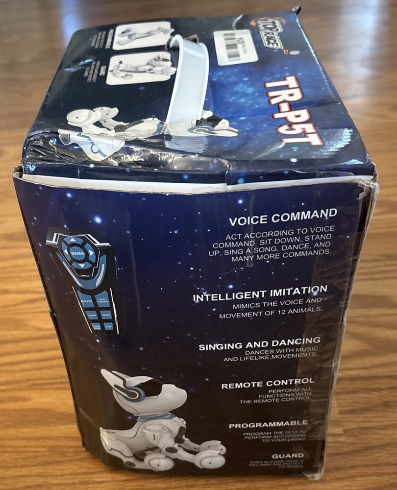 Interactive Programable Smart Robot Dog Rechargeable Voice Guard Mode Imitation