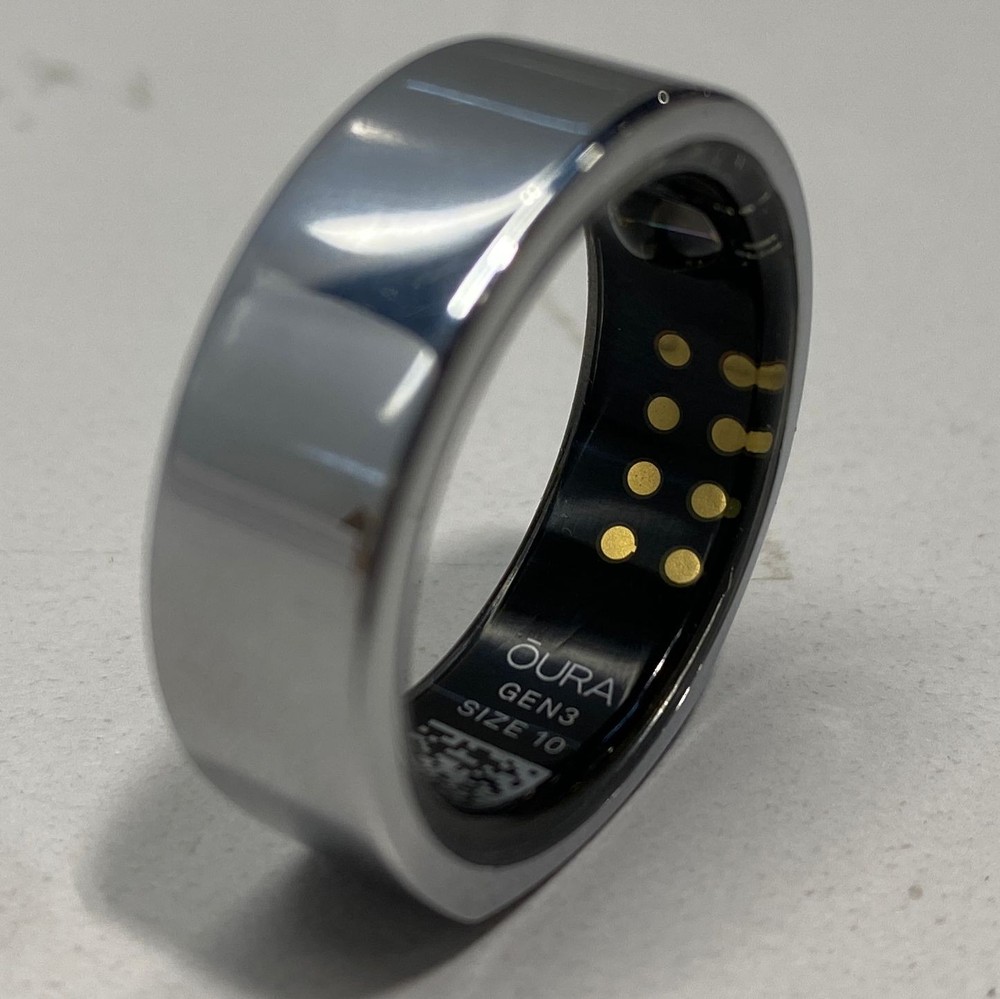 Oura - Heritage Gen3 Smart Ring, Size 10, Silver