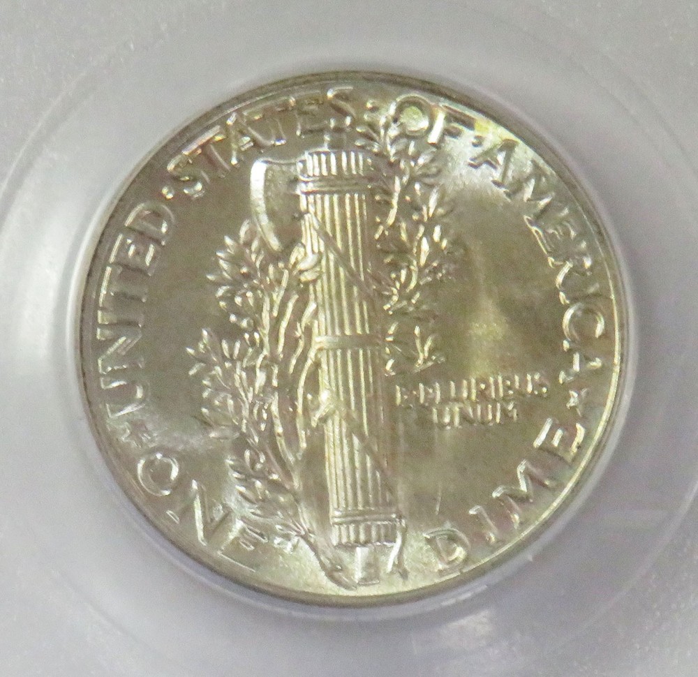 1940 SILVER MERCURY DIME PCGS MINT STATE 65