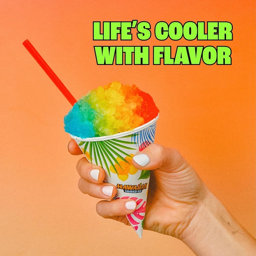 All-In-One Shaved Ice Kit - S900A Machine with Cherry, Grape & Blue Raspberry