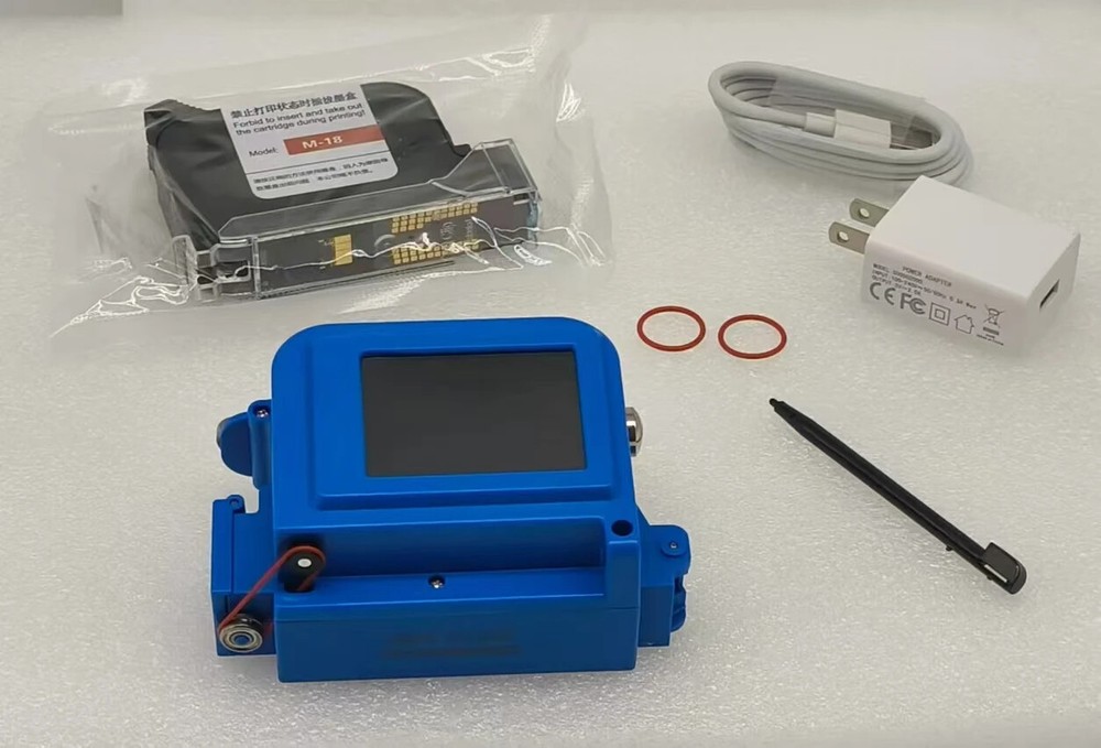 Handheld inkjet printer, date barcode, QR code, plastic bag paper coding machine