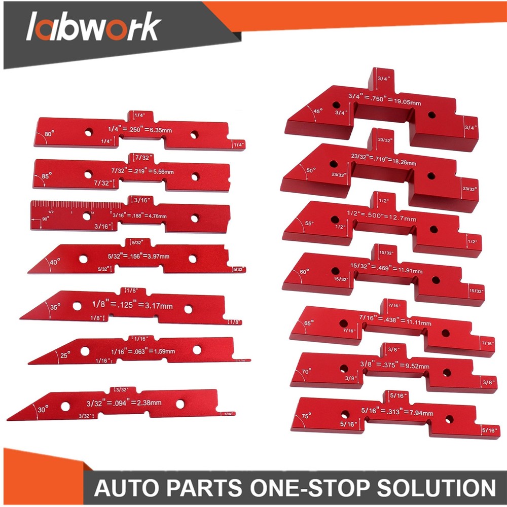 Labwork 14 Pcs Router Table Setup Bars Precision Aluminum Setup Blocks