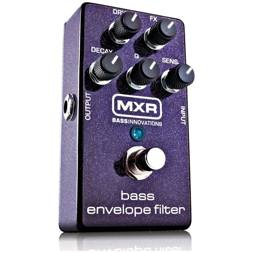 MXR M82 Bass Envelope Filter Pedal w/ Patch Cable, Tuner, and Strap