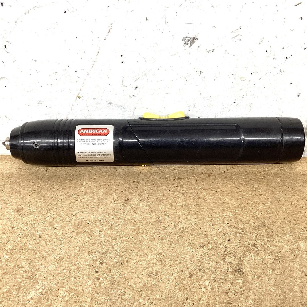 American Tool Exchange 3.6v Dc Cordless Screwdriver Untested