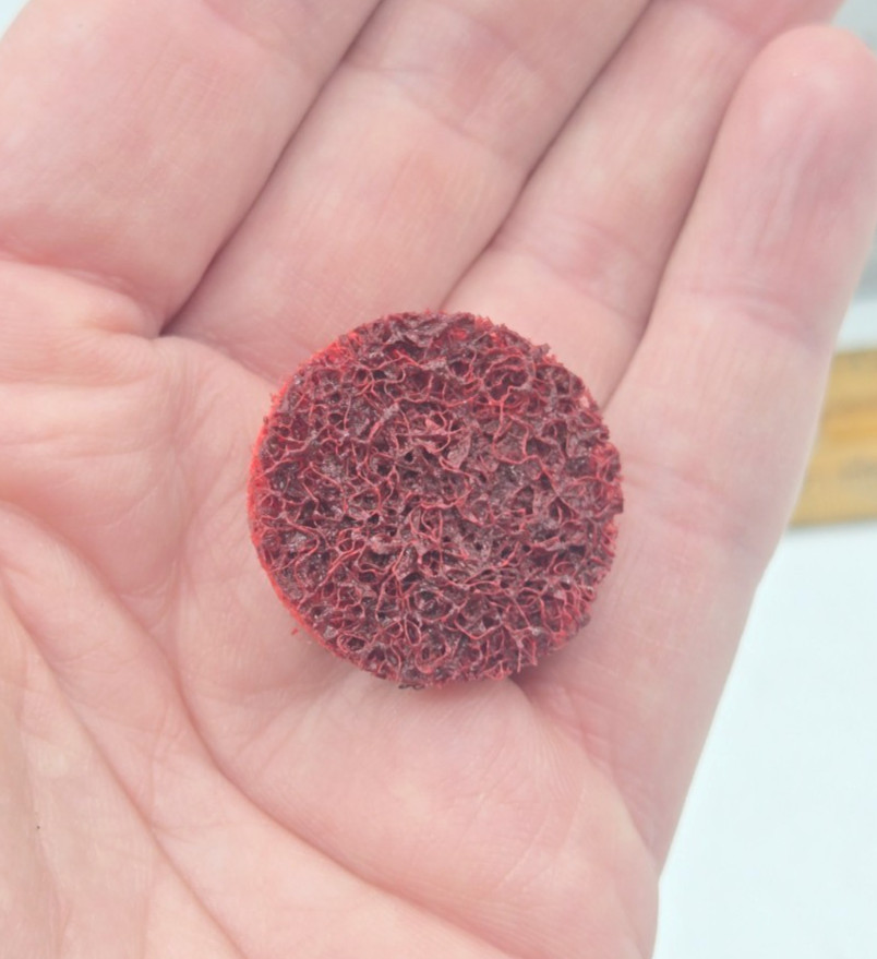 50/Box 3M 1” Scotch-Brite ROLOC 89321 Medium Red Precision Conditioning Disc