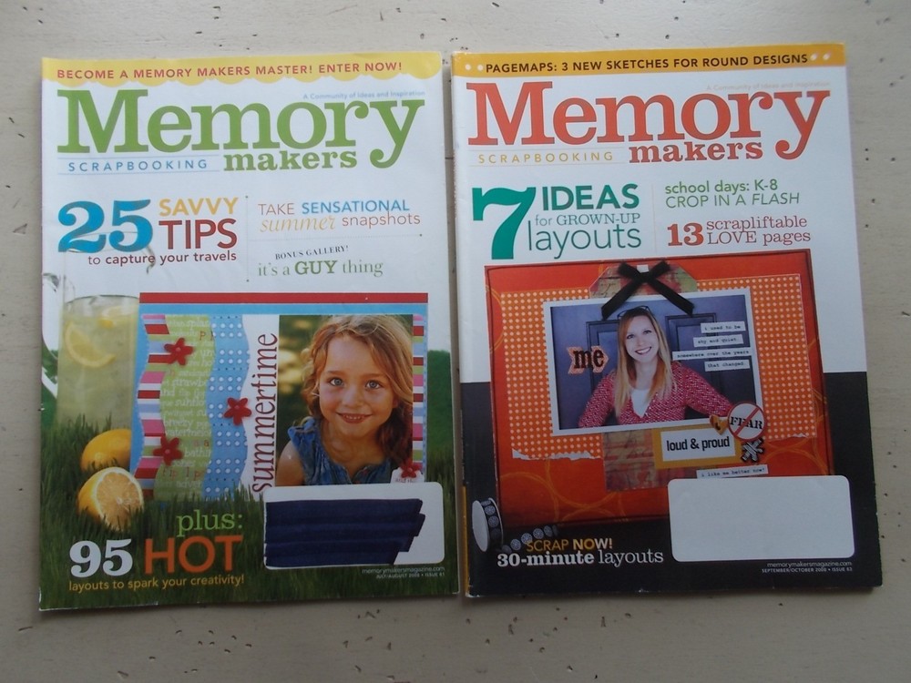 Lot 11 Memory Makers & Creating Keepsakes Scrapbook Idea Magazines 2004-2010