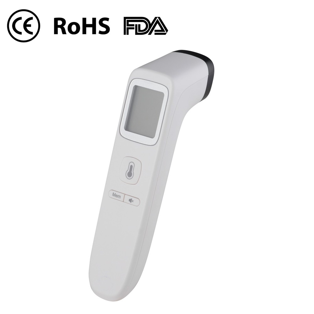 4 Pack No Contact Digital Infrared Thermometer Gun Battery Body Memory Function