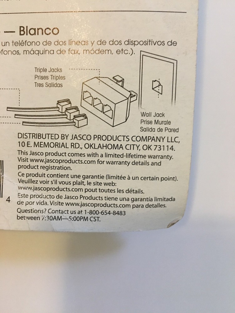 Phone Plug Adapter TRIPLEX ADAPTER [Electronics] NEW —365