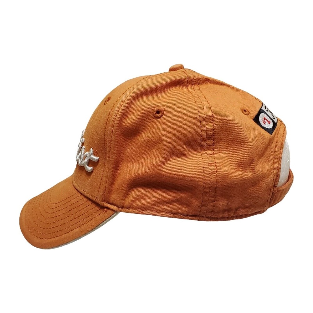 Titleist New Era Footjoy Golf Hat Cap Adjustable Orange Script Embroidered