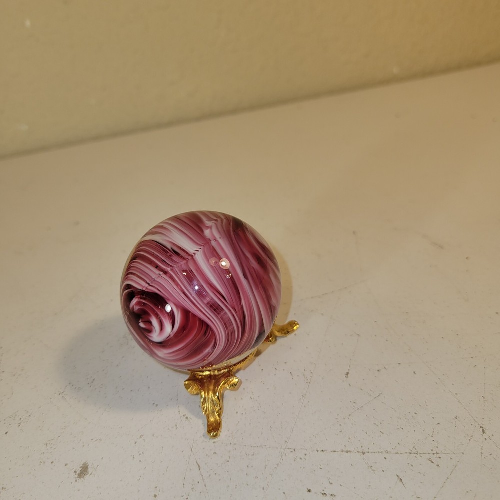 Godinger Silver Art Co. Sphere/Ball Stand with 2” Polished Marble Sphere