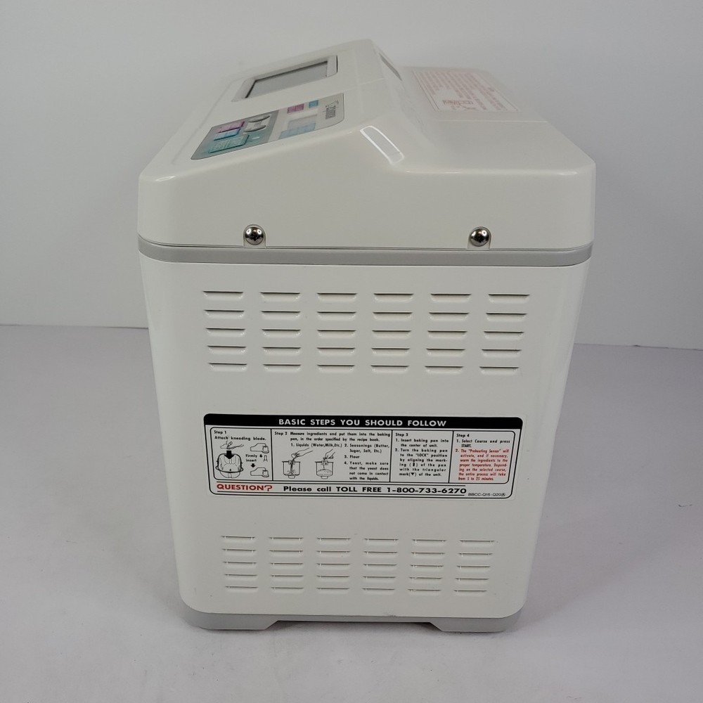Zojirushi BBCC-Q15 Bread Machine Maker Automatic 1.5lb Loaf~Tested
