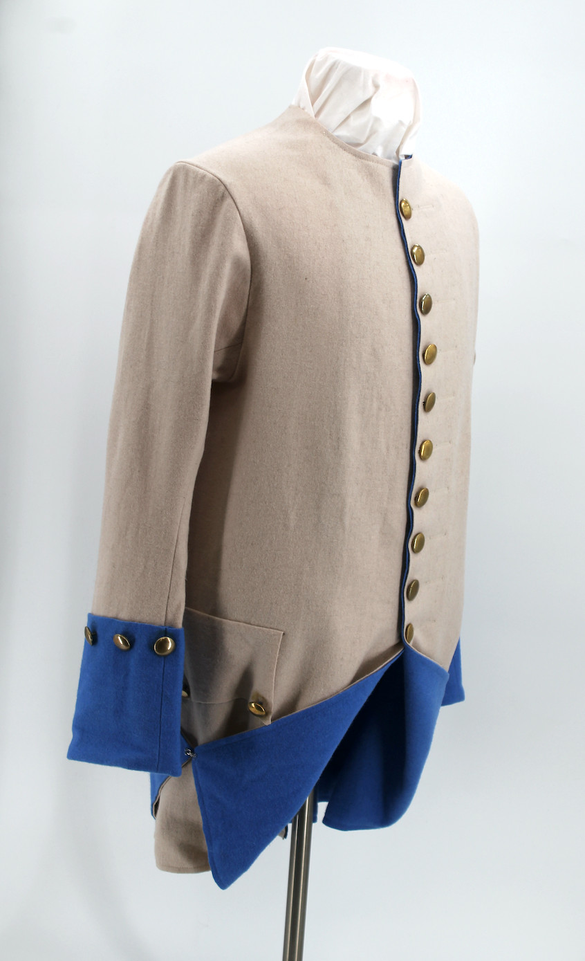 French Justaucorps Coat - French & Indian War - Size 46