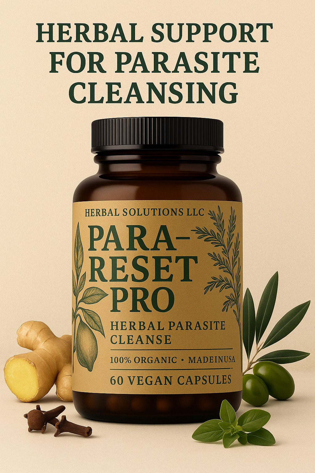 PARASITE DETOX BODY CLEANSE Complex Anti- PARASITE Support Detox - Candida Detox