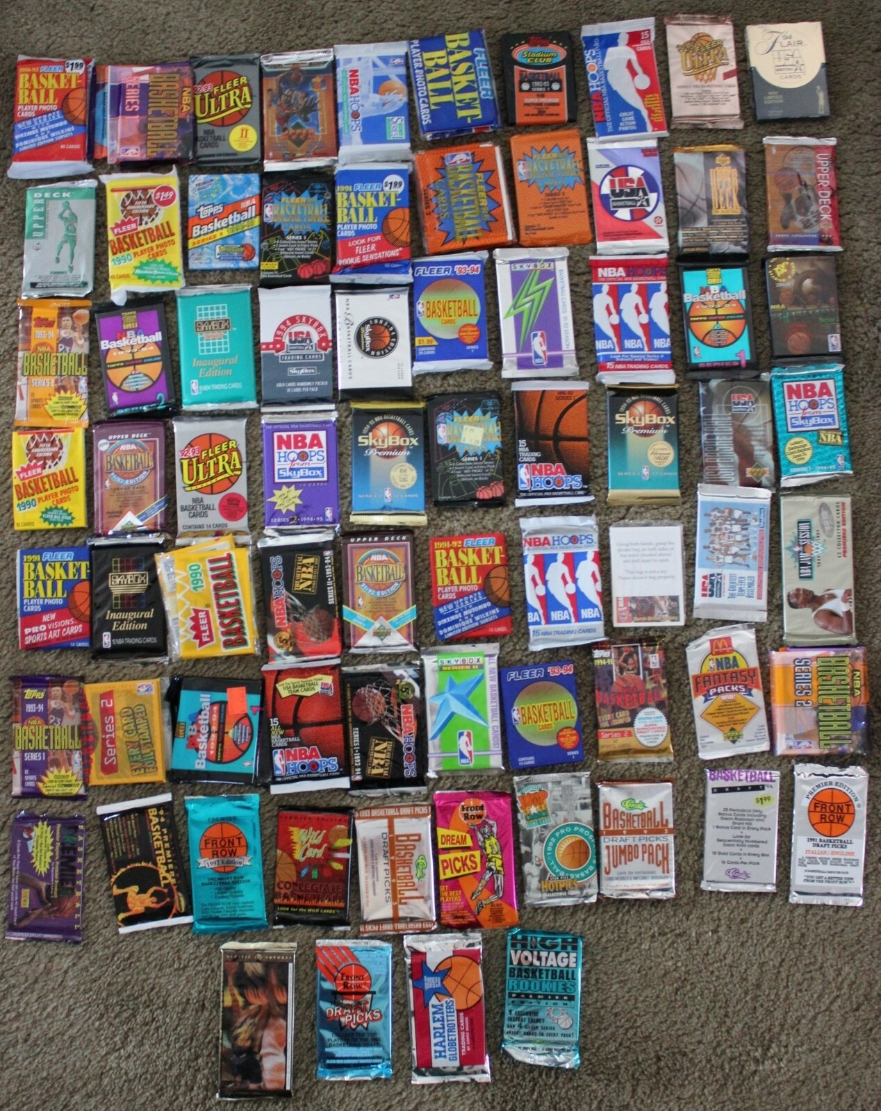 ESTATE SALE - Lot of 50 Vintage BASKETBALL Cards in Unopened Packs
