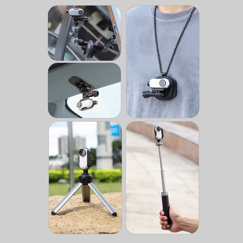 Protective Cage Extension Mount Adapter Replacement For Insta360 Go 3 Camera r