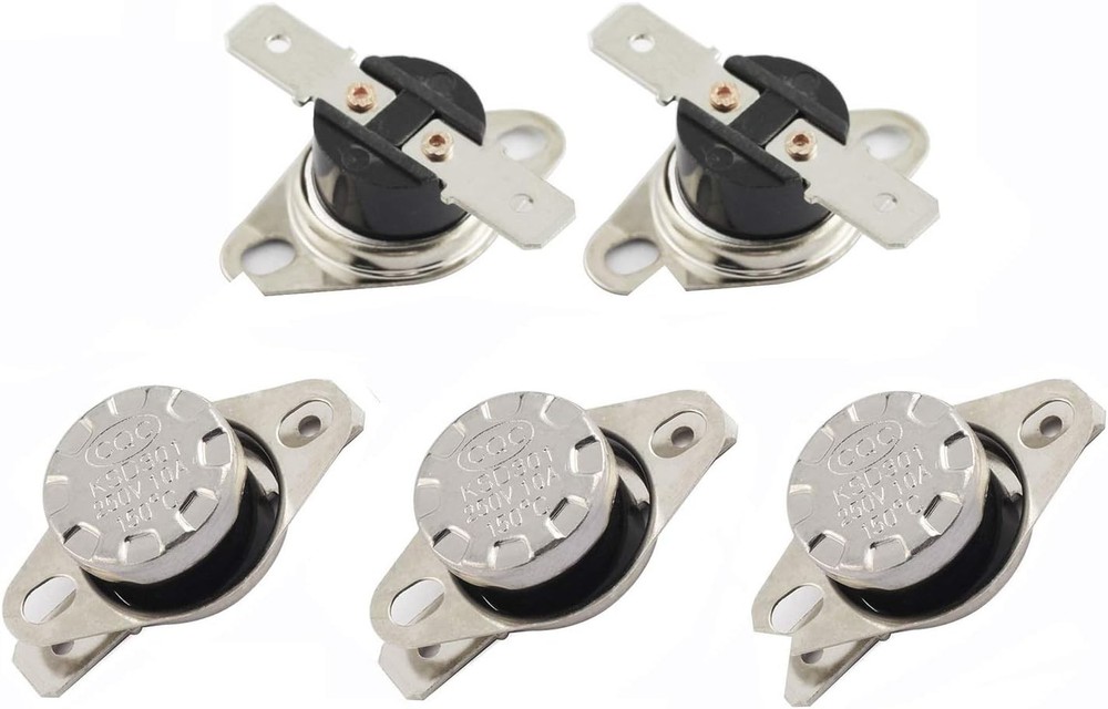 Versatile 5-Pack 150°C Thermostat Switch - Automatic, Battery-Powered Control