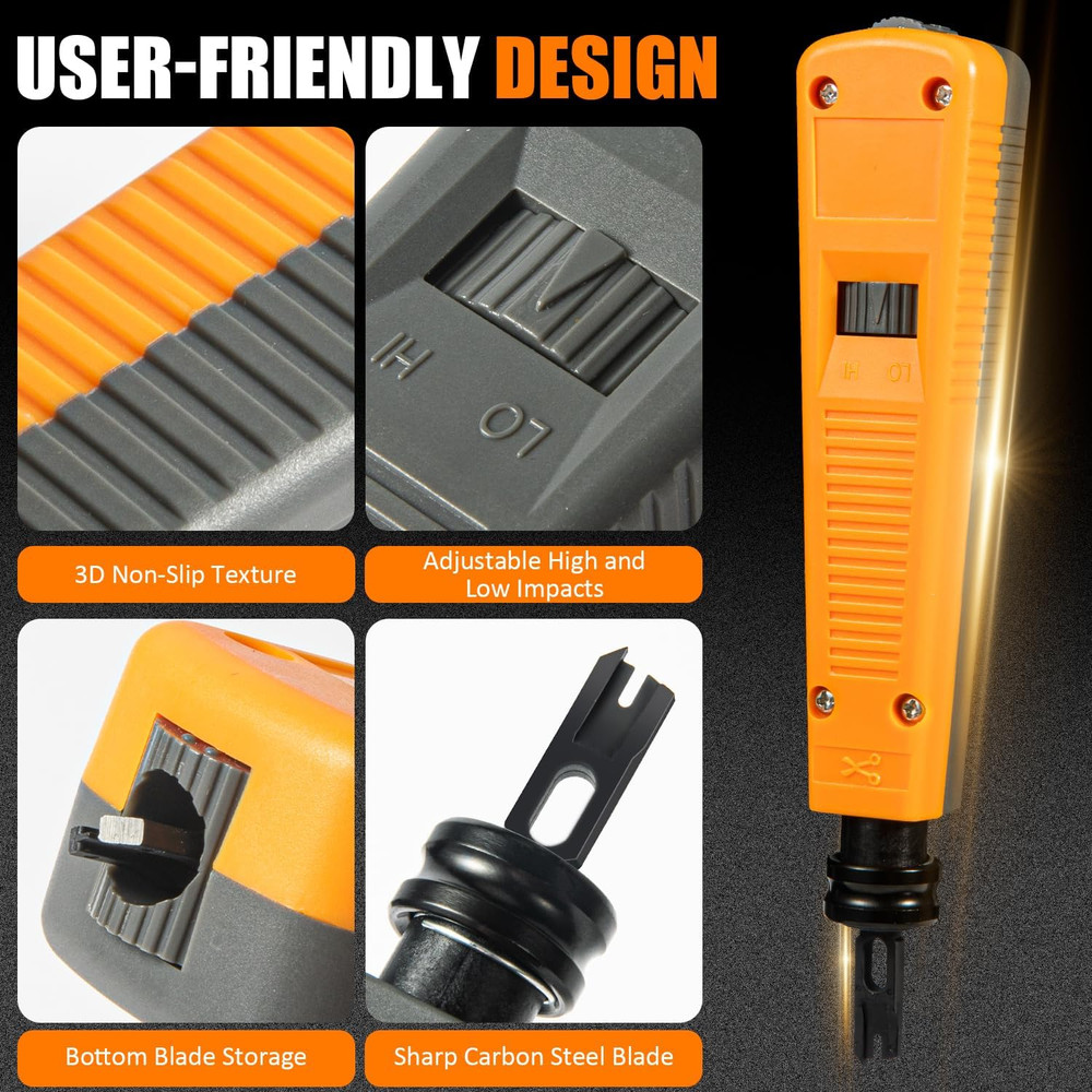 110 Punch Down Tool Smooth Cutting Durable Easy-To-Use Keystone Punch Down Tool