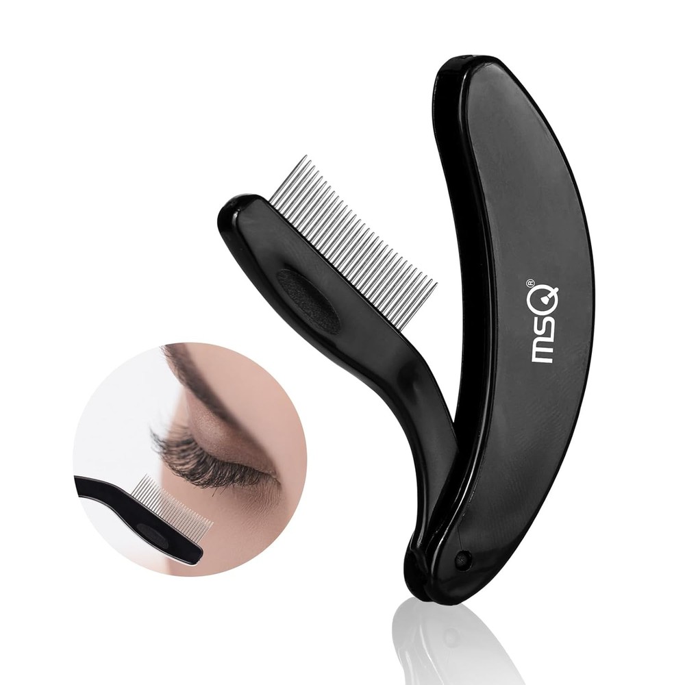 Eyelash Comb MSQ Separator Tool Folding Black