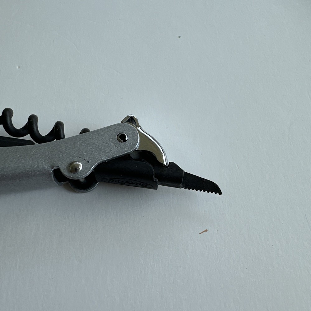 Euro-Pull Double-Hinged Wine Corkscrew & Bottle Opener Lemon Knife Europull